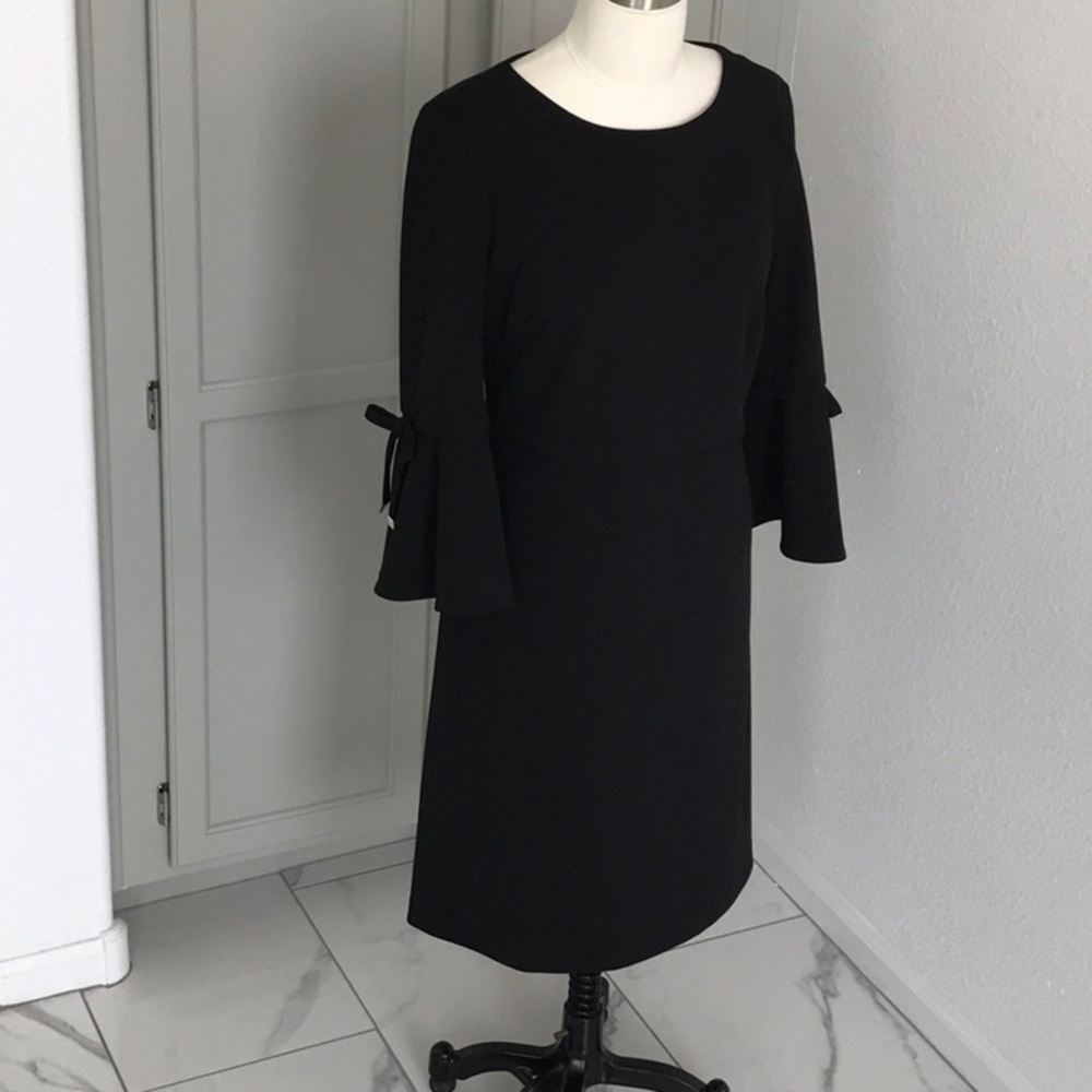 Tommy Hilfiger Black Bell Sleeve Dress - Picture 3 of 14